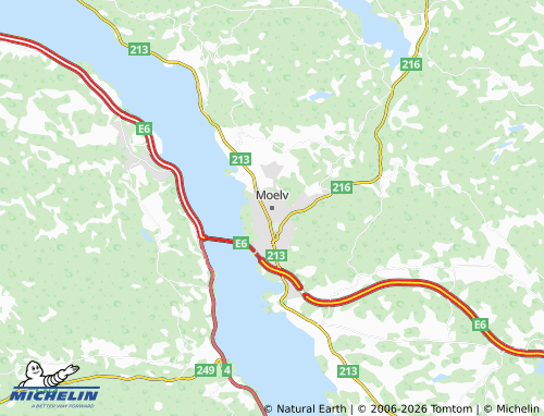 Carte MICHELIN Moelv - ViaMichelin