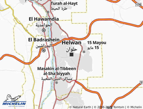 MICHELIN-Landkarte Helwan - ViaMichelin