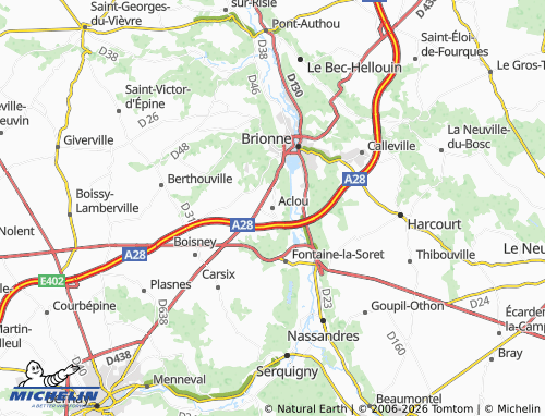 Carte MICHELIN Aclou - ViaMichelin