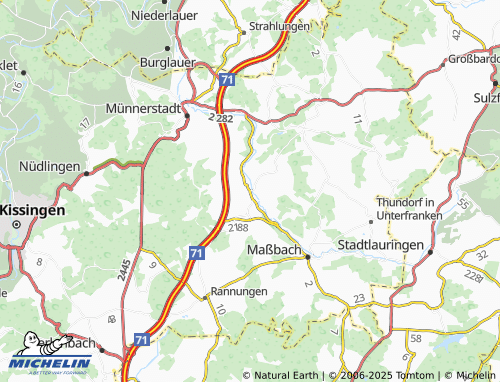 MICHELIN Poppenlauer map - ViaMichelin