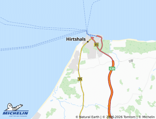 MICHELIN-Landkarte Tornby Strand - ViaMichelin