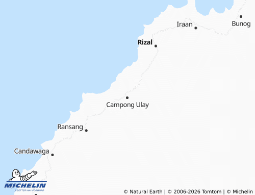 MICHELIN Campong Ulay map - ViaMichelin