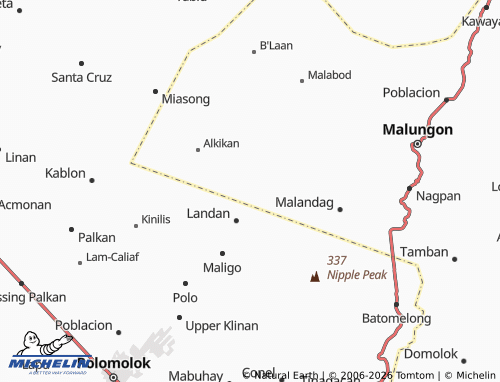 MICHELIN Datal Tampal map - ViaMichelin