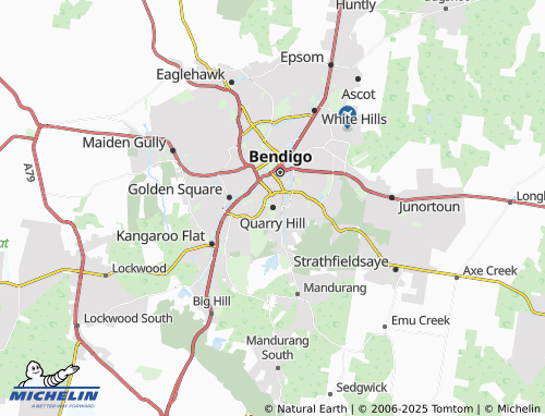 MICHELIN Quarry Hill map - ViaMichelin