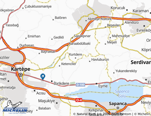 Mapa MICHELIN Kurtdere - ViaMichelin