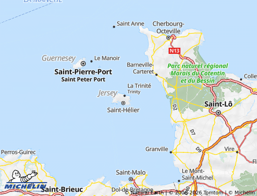 MICHELIN Saint Martin map - ViaMichelin