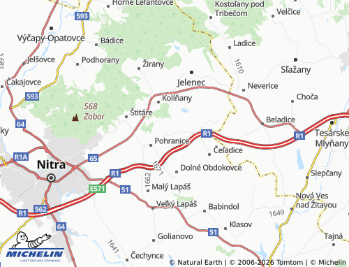 Mappa MICHELIN Hosťová - ViaMichelin