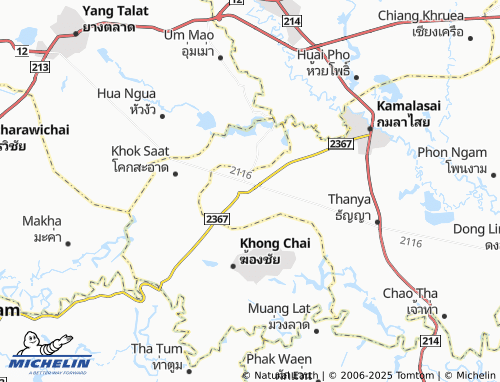 MICHELIN Nong Paen map - ViaMichelin