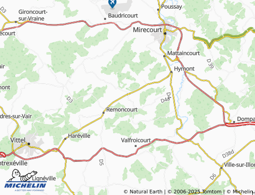 MICHELIN-Landkarte Rozerotte - ViaMichelin