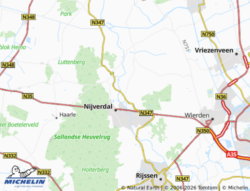 Carte MICHELIN Hulsen - ViaMichelin