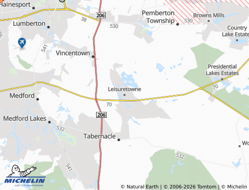 Carte MICHELIN Leisuretowne - ViaMichelin