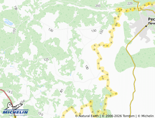 MICHELIN-Landkarte Tobrova - ViaMichelin