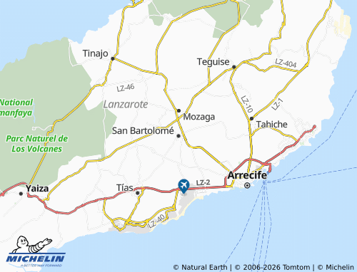 Mappa MICHELIN San Bartolomé - ViaMichelin