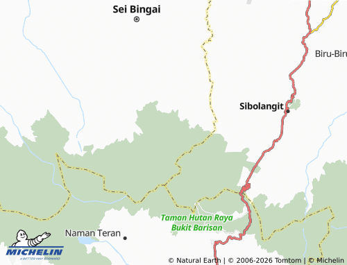 MICHELIN Belinteng map - ViaMichelin