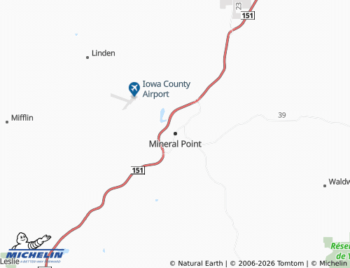 Carte MICHELIN Mineral Point - ViaMichelin