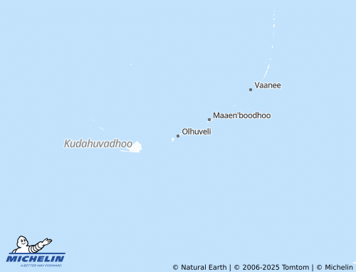MICHELIN Olhuveli map - ViaMichelin