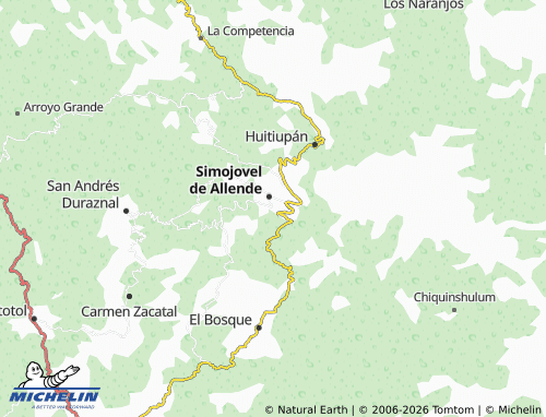 MICHELIN Altamirano map - ViaMichelin