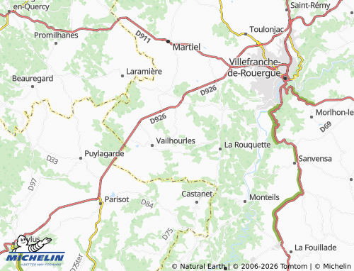 MICHELIN Saint-Grat map - ViaMichelin
