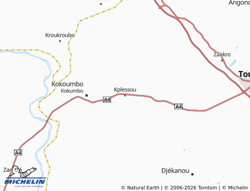 Mapa MICHELIN Kplessou - ViaMichelin