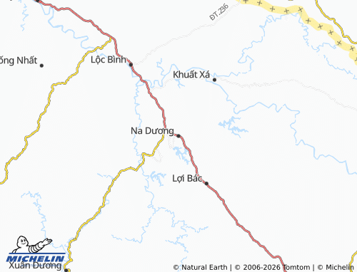 Mapa MICHELIN Na Dương - ViaMichelin