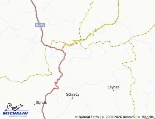 MICHELIN Gövrecik map - ViaMichelin