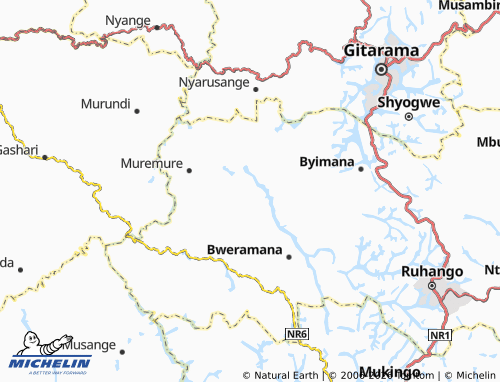 MICHELIN Muyunzwe map - ViaMichelin