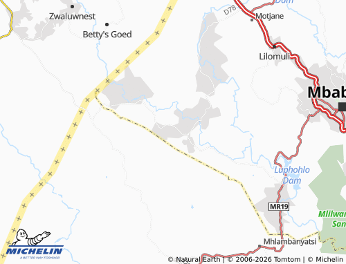 Mapa MICHELIN Sigangeni - ViaMichelin