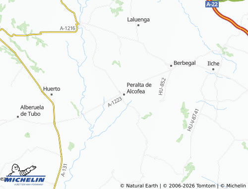 MICHELIN-Landkarte Peralta de Alcofea - ViaMichelin