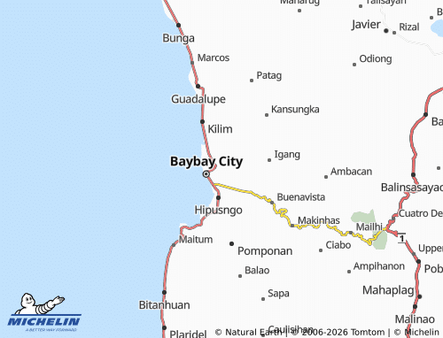 MICHELIN Poblacion Zone 1 map - ViaMichelin