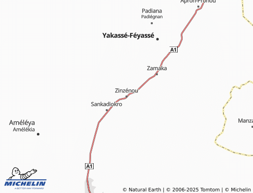 Carte MICHELIN Zinzénou - ViaMichelin