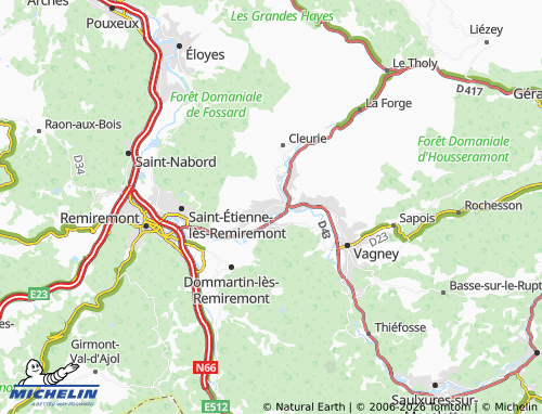 Mappa MICHELIN Saint-Amé - ViaMichelin