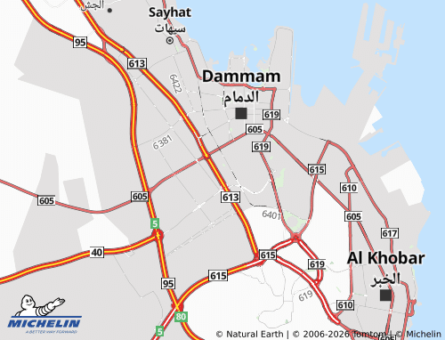 MICHELIN-Landkarte al-Rawdah - ViaMichelin