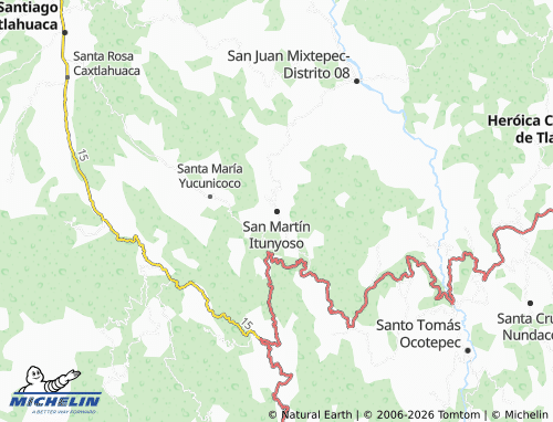 Mappa MICHELIN San Martín Itunyoso - ViaMichelin
