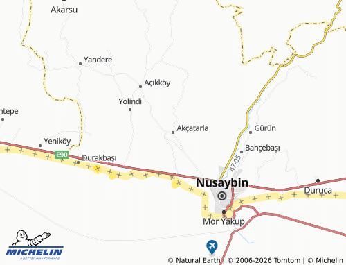 MICHELIN Akçatarla map - ViaMichelin
