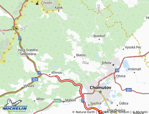 Mappa MICHELIN Blatno - ViaMichelin