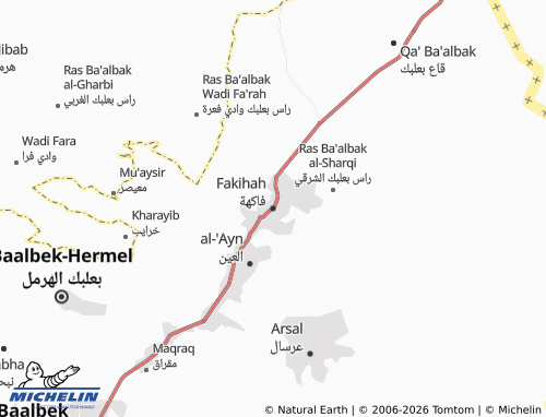 MICHELIN-Landkarte Fakihah - ViaMichelin