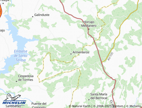 MICHELIN Armenteros map - ViaMichelin