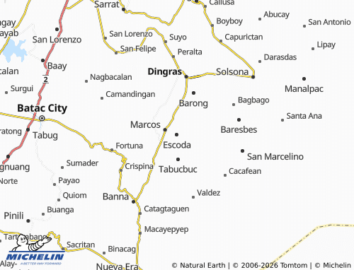 MICHELIN Escoda map - ViaMichelin