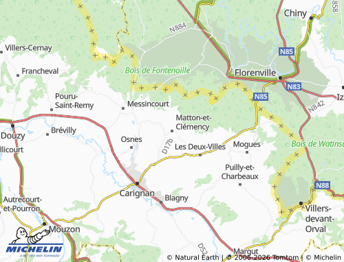 Mappa MICHELIN Matton-et-Clémency - ViaMichelin