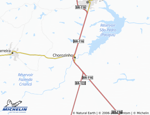 MICHELIN-Landkarte Chorozinho - ViaMichelin