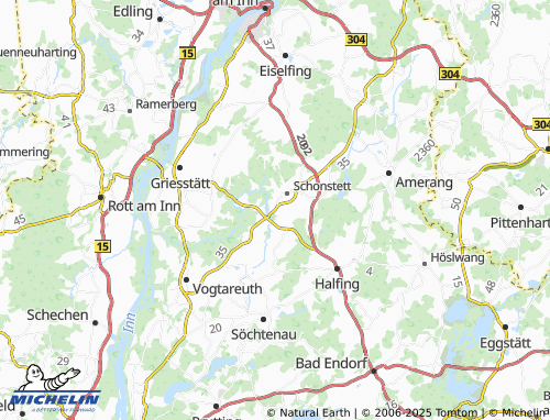 MICHELIN Friedlhub map - ViaMichelin
