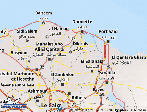MICHELIN Beni Ebid map - ViaMichelin