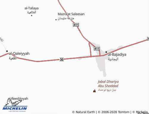 Carte MICHELIN al-Radeefah - ViaMichelin