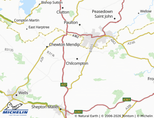 MICHELIN Chilcompton map - ViaMichelin