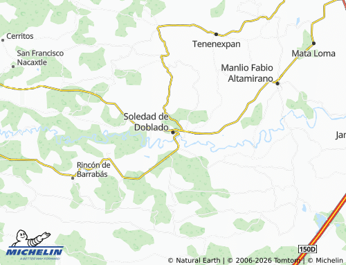 MICHELIN-Landkarte Soledad de Doblado - ViaMichelin