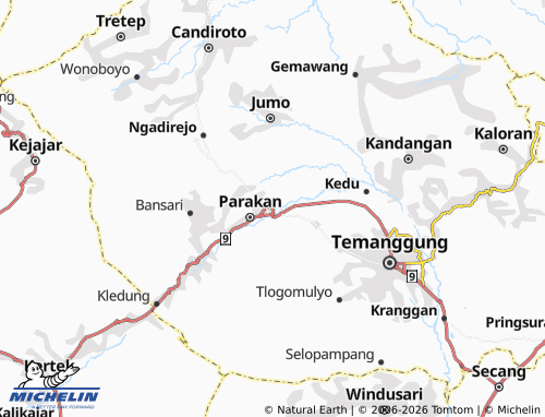Carte MICHELIN Parakan Wetan - ViaMichelin