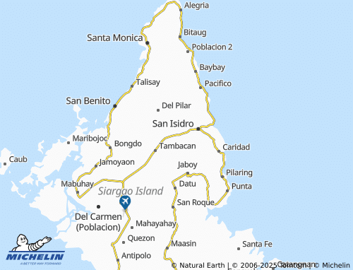 MICHELIN Roxas map - ViaMichelin