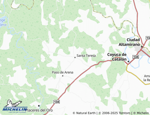 MICHELIN Santa Teresa map - ViaMichelin