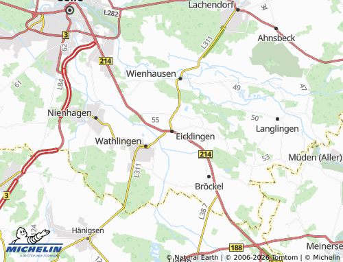 MICHELIN Eicklingen map - ViaMichelin