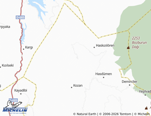 Mappa MICHELIN Bozdoğan - ViaMichelin